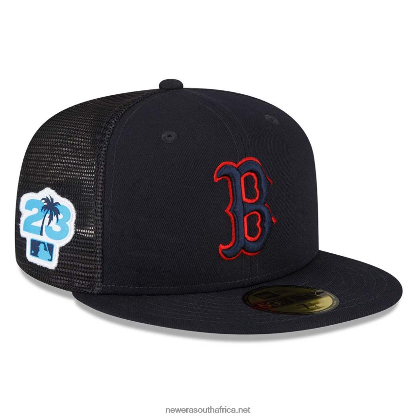 Boston Red Sox MLB Spring Training Blue 59FIFTY Fitted Cap New Era TRBRBN686