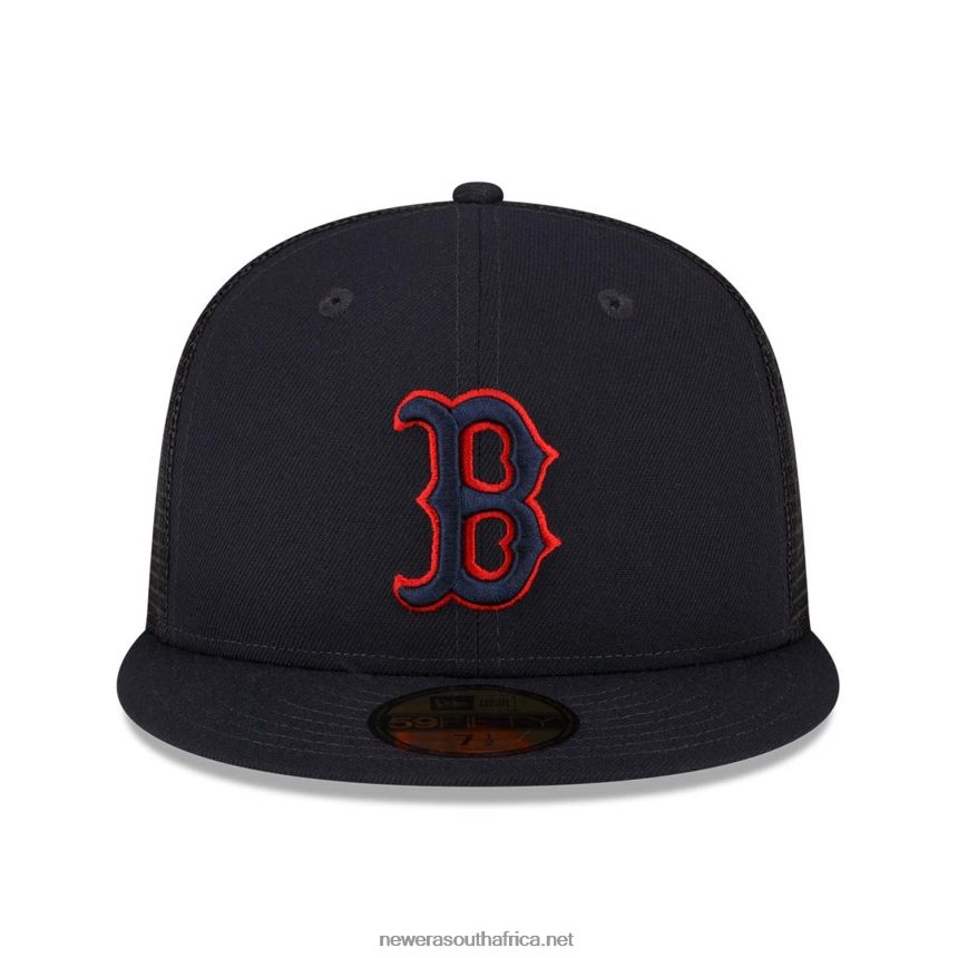 Boston Red Sox MLB Spring Training Blue 59FIFTY Fitted Cap New Era TRBRBN686