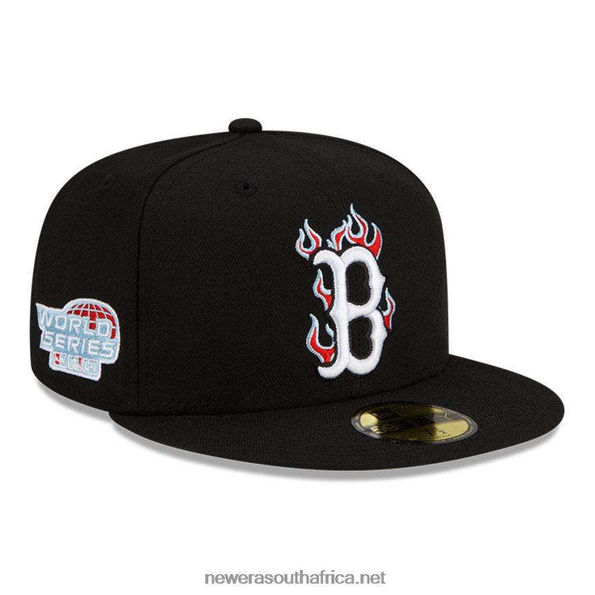 Boston Red Sox MLB Team Fire Black 59FIFTY Cap New Era TRBRBN758
