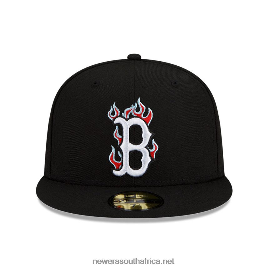 Boston Red Sox MLB Team Fire Black 59FIFTY Cap New Era TRBRBN758