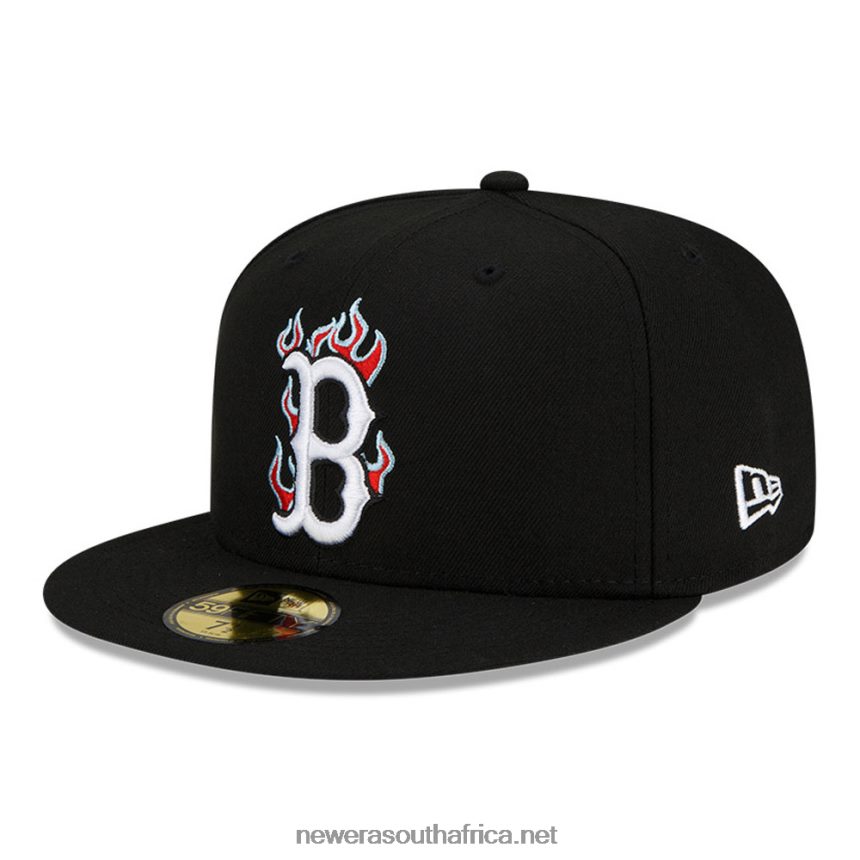 Boston Red Sox MLB Team Fire Black 59FIFTY Cap New Era TRBRBN758