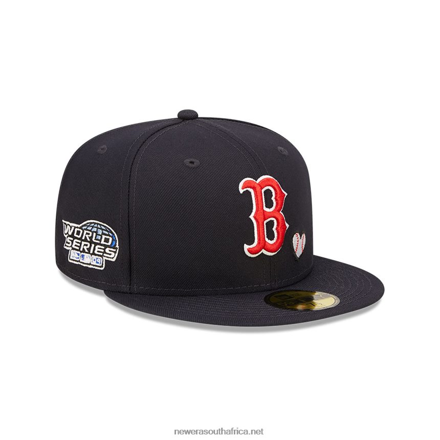 Boston Red Sox MLB Team Heart Navy 59FIFTY Fitted Cap New Era TRBRBN1012