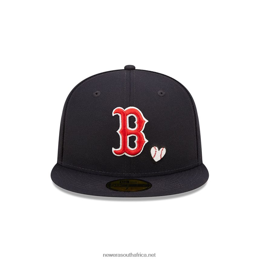 Boston Red Sox MLB Team Heart Navy 59FIFTY Fitted Cap New Era TRBRBN1012