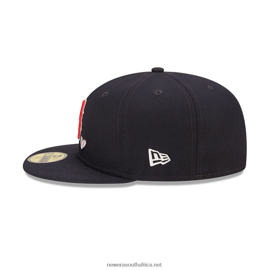 Boston Red Sox MLB Team Heart Navy 59FIFTY Fitted Cap New Era TRBRBN1012