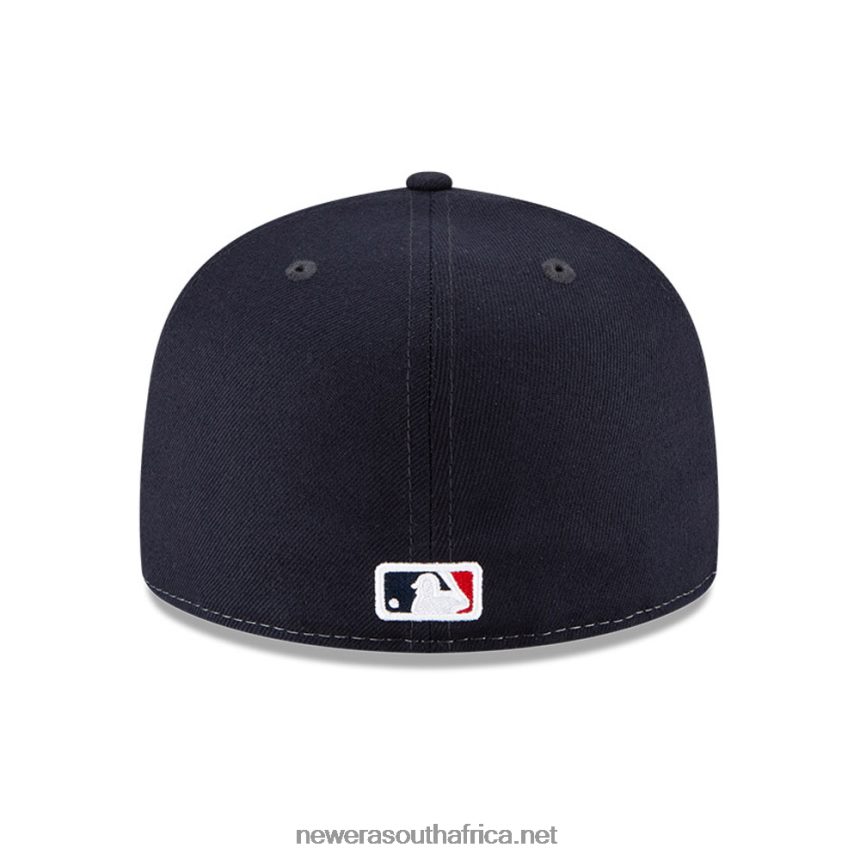Boston Red Sox MLB Wave Navy 59FIFTY Fitted Cap New Era TRBRBN429