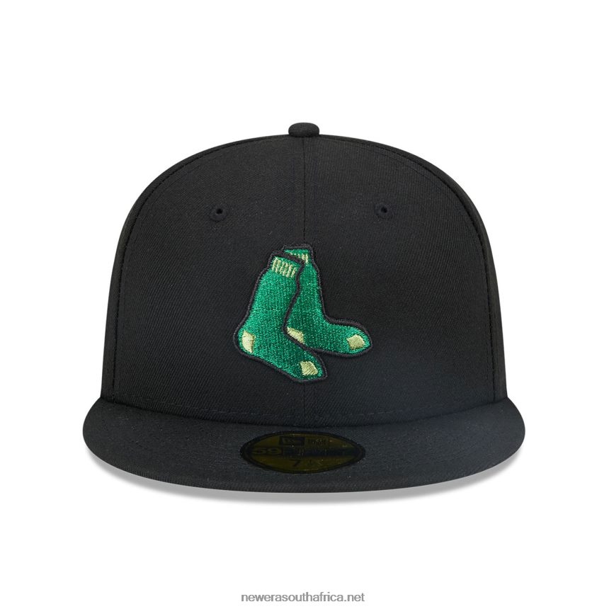 Boston Red Sox Metallic Pop Black 59FIFTY Fitted Cap New Era TRBRBN1334