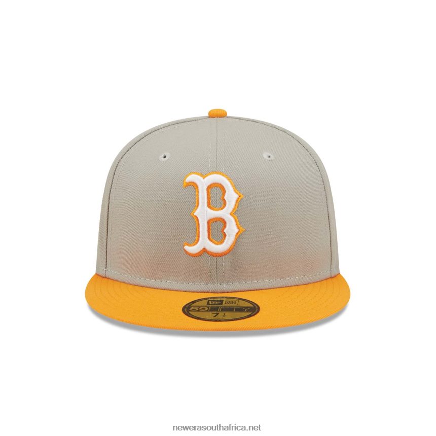 Boston Red Sox Orange Soda Grey 59FIFTY Fitted Cap New Era TRBRBN930