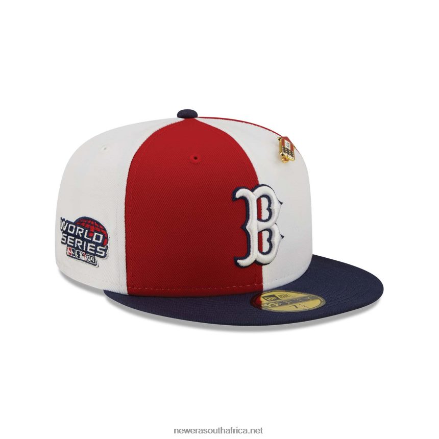 Boston Red Sox Pinwheel Americana Red 59FIFTY Fitted Cap New Era TRBRBN780