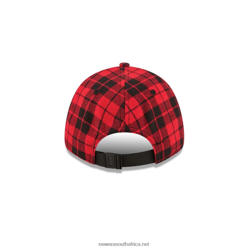 Boston Red Sox Plaid Red 9FORTY Adjustable Cap New Era TRBRBN1784