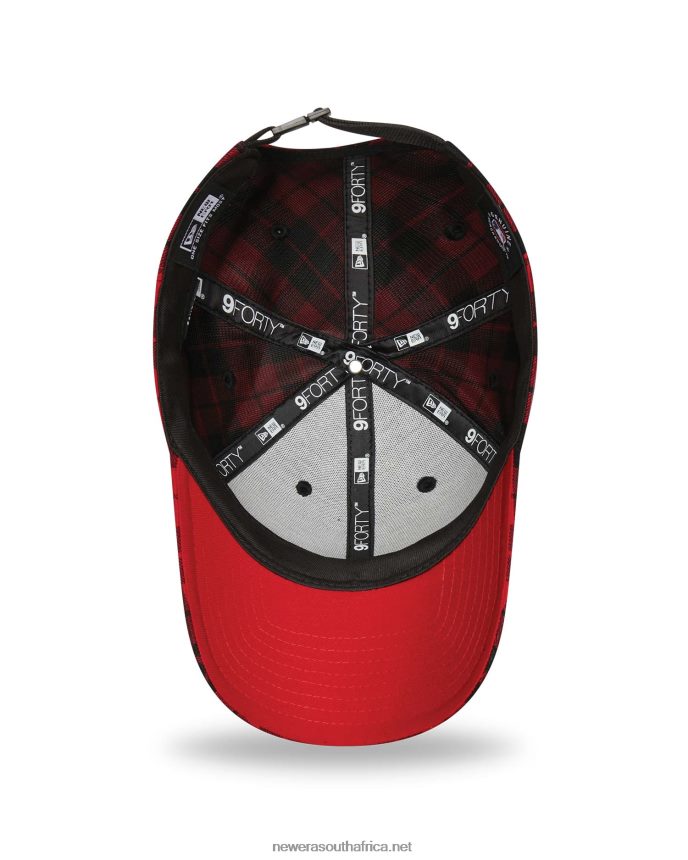 Boston Red Sox Plaid Red 9FORTY Adjustable Cap New Era TRBRBN1784