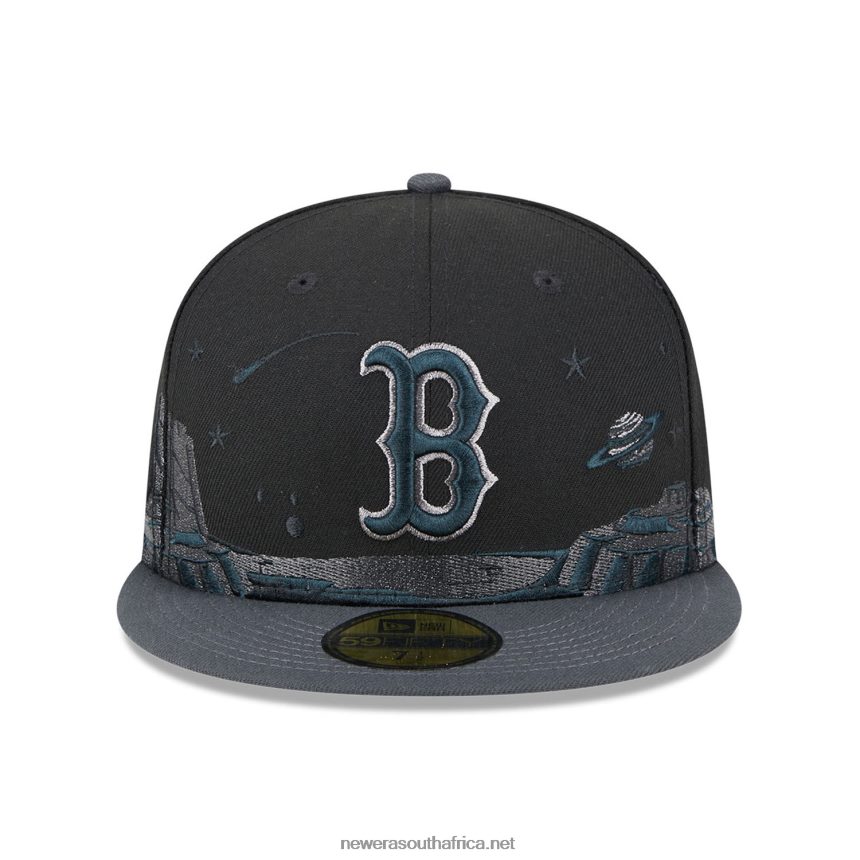 Boston Red Sox Planetary Black 59FIFTY Fitted Cap New Era TRBRBN194
