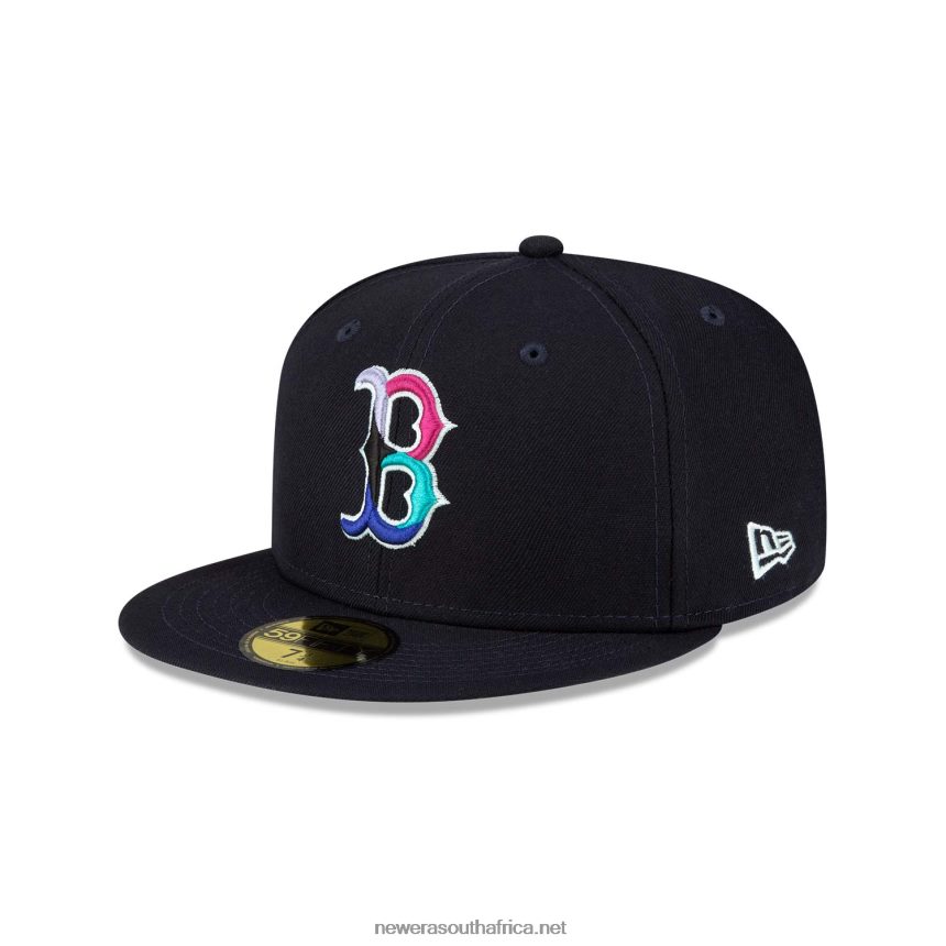 Boston Red Sox Polarlights Navy 59FIFTY Fitted Cap New Era TRBRBN204