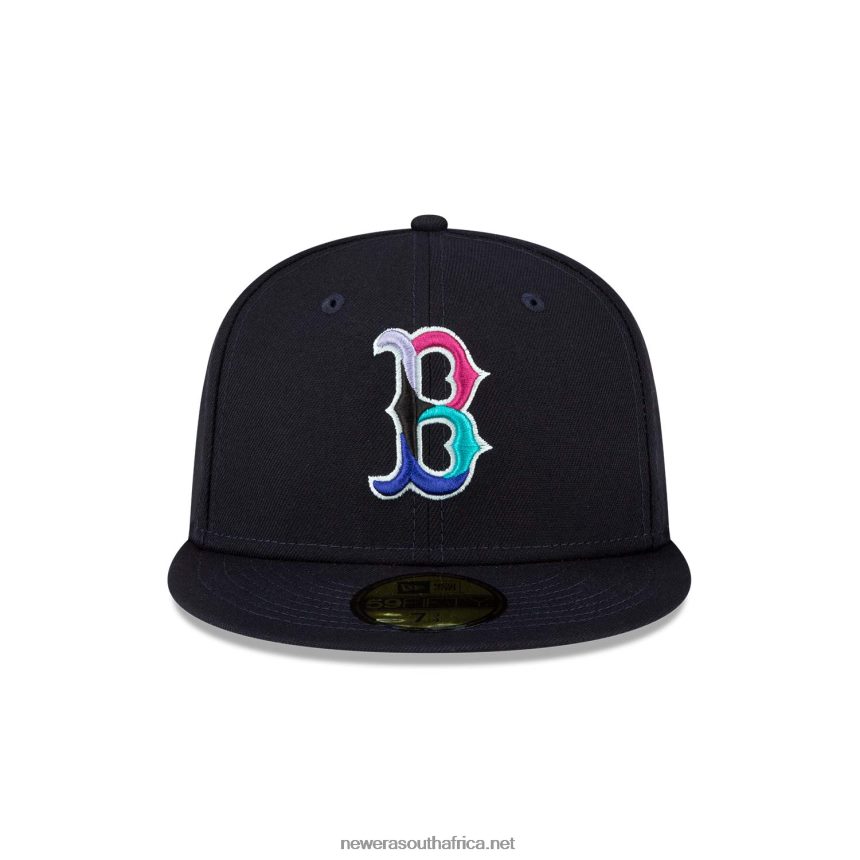 Boston Red Sox Polarlights Navy 59FIFTY Fitted Cap New Era TRBRBN204