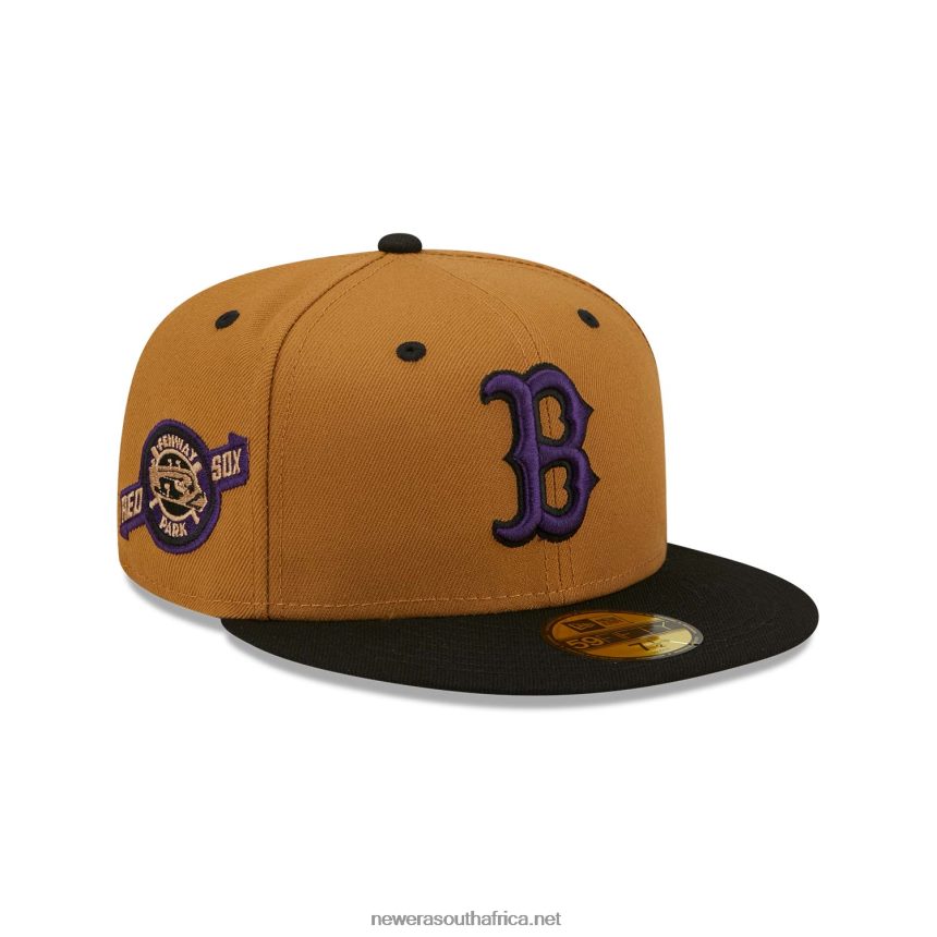 Boston Red Sox Purple Wheat 59FIFTY Fitted Cap New Era TRBRBN202