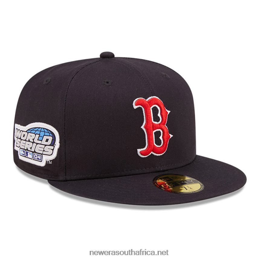 Boston Red Sox Side Patch Navy 59FIFTY Fitted Cap New Era TRBRBN598