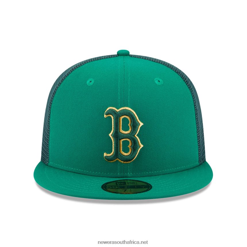 Boston Red Sox St Patricks Day Green 59FIFTY Fitted Cap New Era TRBRBN373