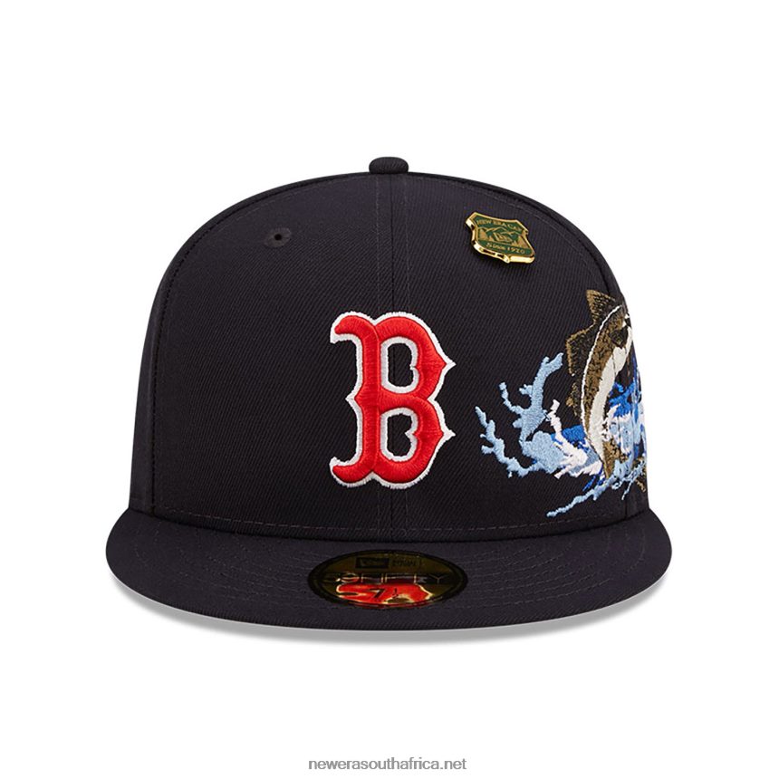 Boston Red Sox State Park Navy 59FIFTY Fitted Cap New Era TRBRBN407