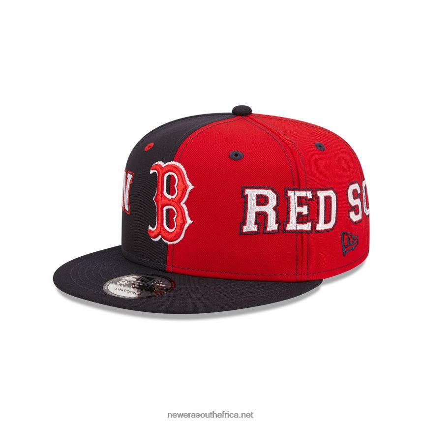 Boston Red Sox Teamsplit Navy 9FIFTY Snapback Cap New Era TRBRBN1872