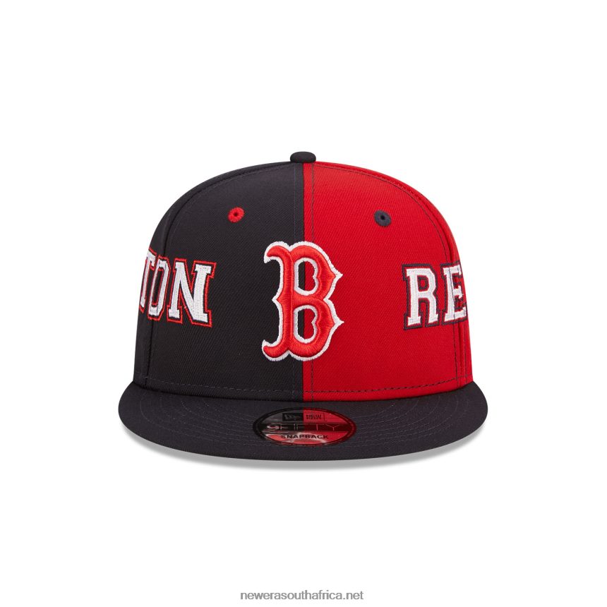 Boston Red Sox Teamsplit Navy 9FIFTY Snapback Cap New Era TRBRBN1872