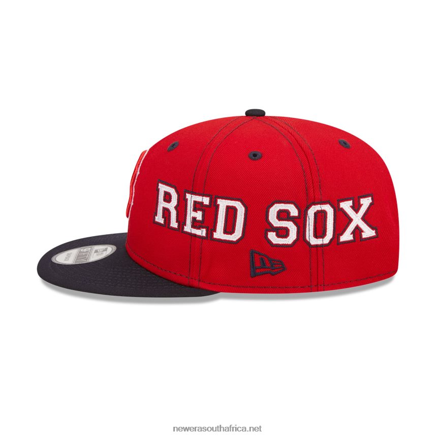Boston Red Sox Teamsplit Navy 9FIFTY Snapback Cap New Era TRBRBN1872
