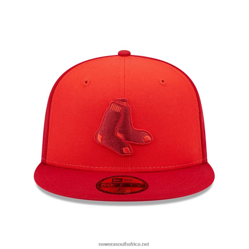 Boston Red Sox Tri Tone Team Red 59FIFTY Fitted Cap New Era TRBRBN1216