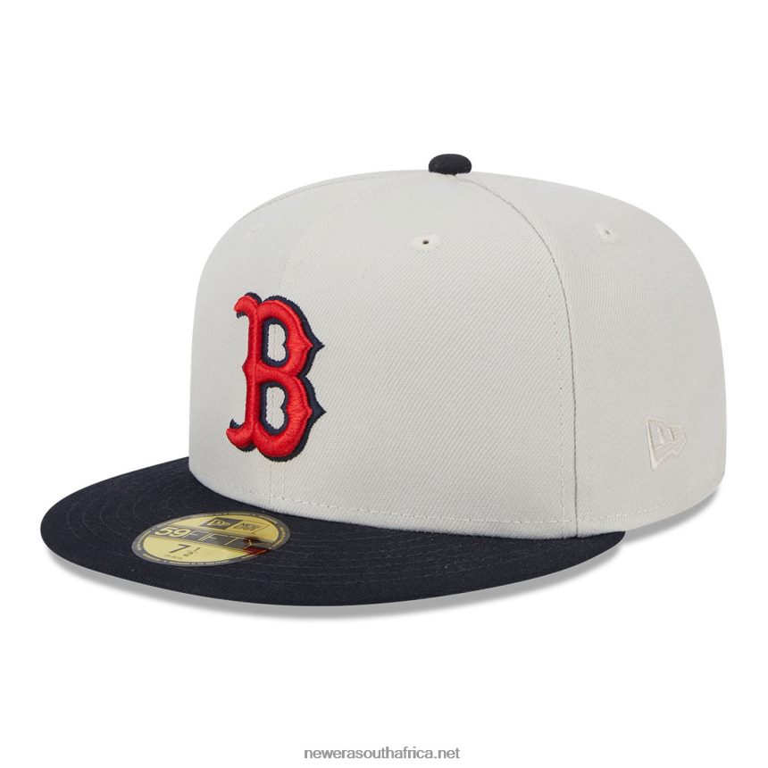 Boston Red Sox Varsity Letter Stone 59FIFTY Fitted Cap New Era TRBRBN1391