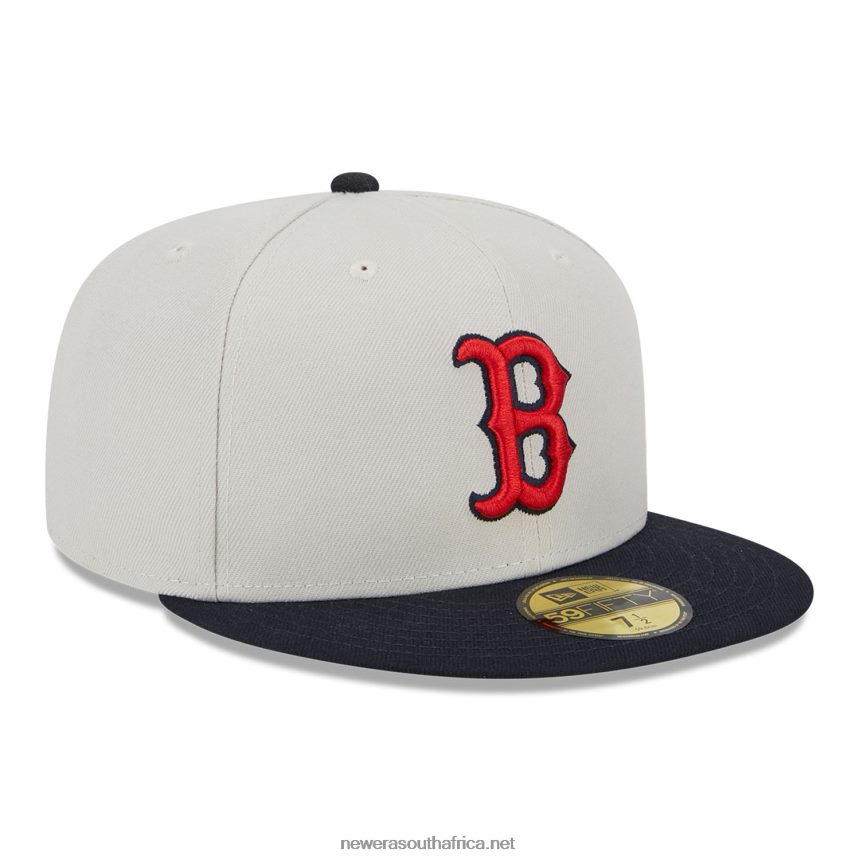 Boston Red Sox Varsity Letter Stone 59FIFTY Fitted Cap New Era TRBRBN1391