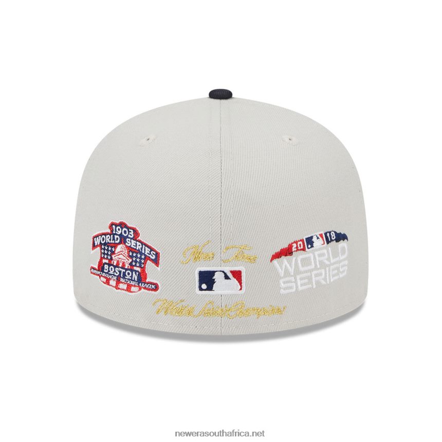 Boston Red Sox Varsity Letter Stone 59FIFTY Fitted Cap New Era TRBRBN1391