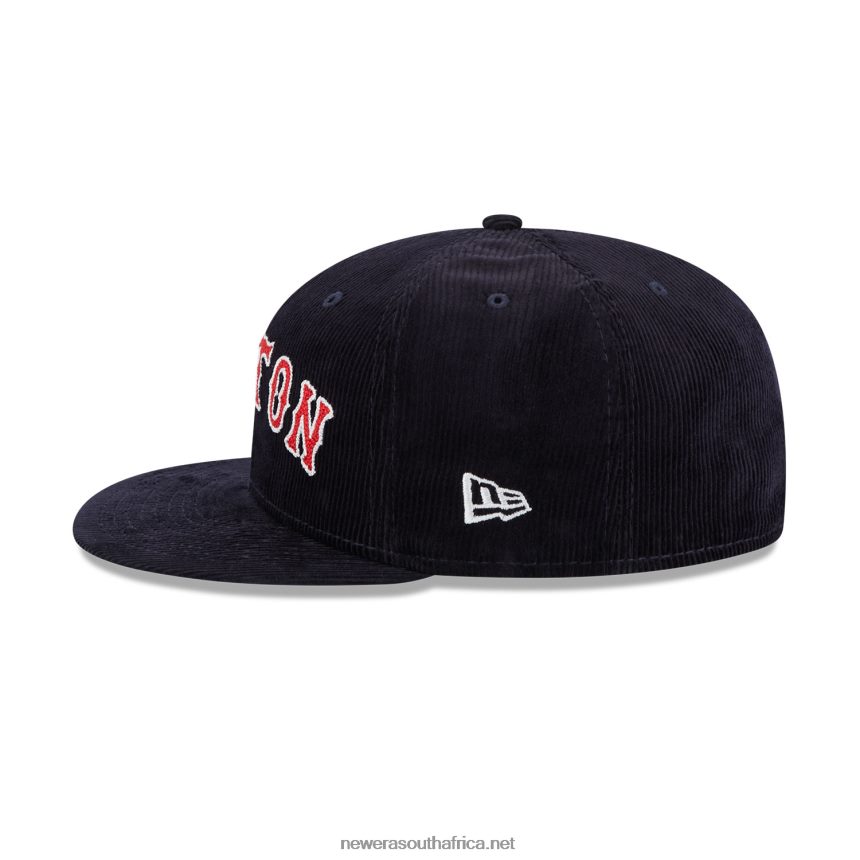 Boston Red Sox Vintage Cord Navy 59FIFTY Fitted Cap New Era TRBRBN323