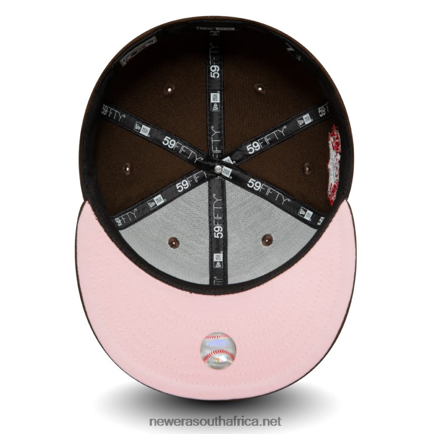 Boston Red Sox Walnut and Pink 59FIFTY Cap New Era TRBRBN1153