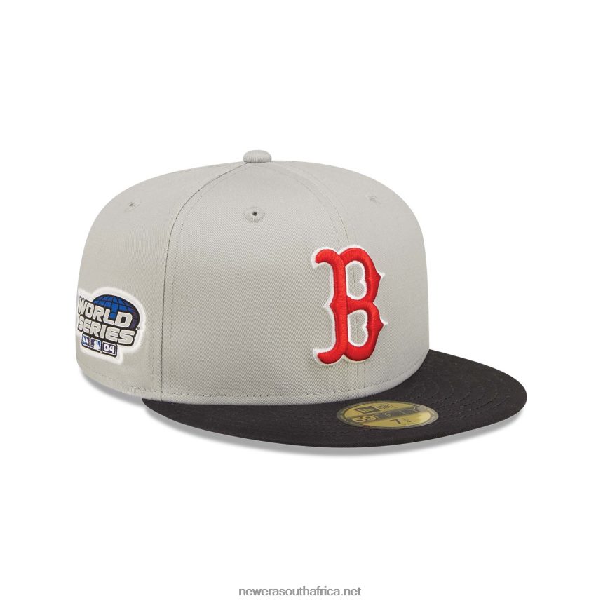 Boston Red Sox World Series Grey 59FIFTY Fitted Cap New Era TRBRBN94