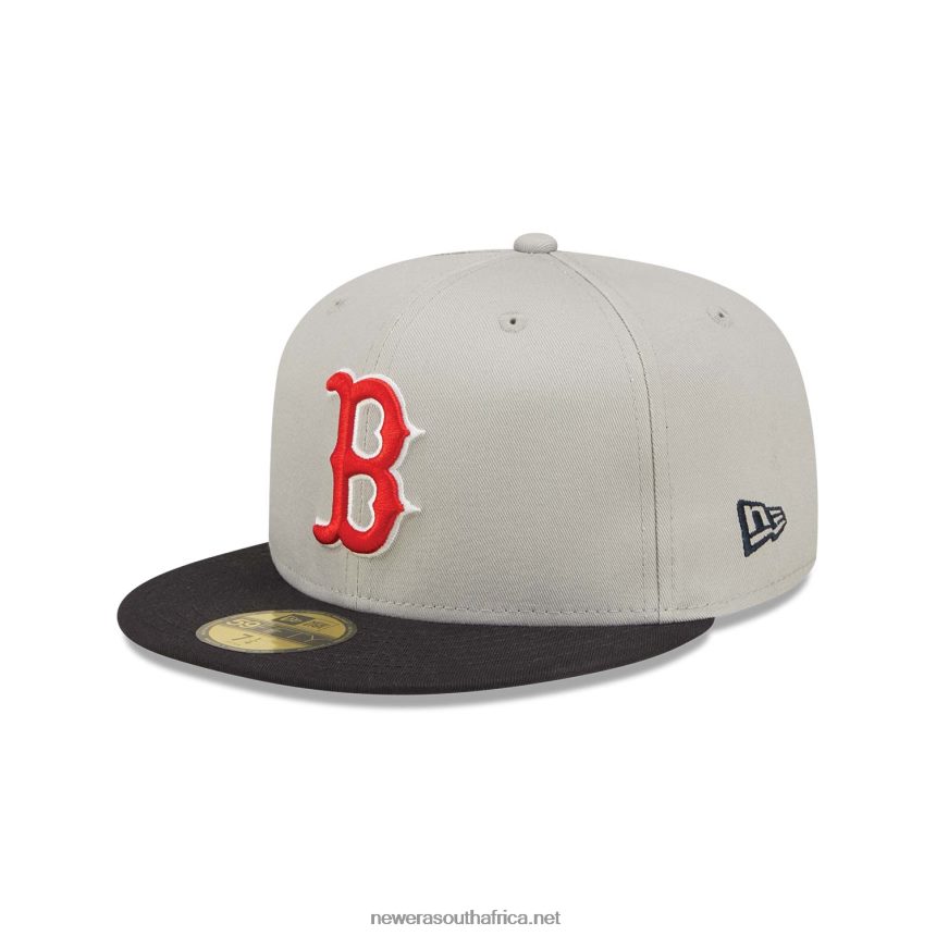 Boston Red Sox World Series Grey 59FIFTY Fitted Cap New Era TRBRBN94
