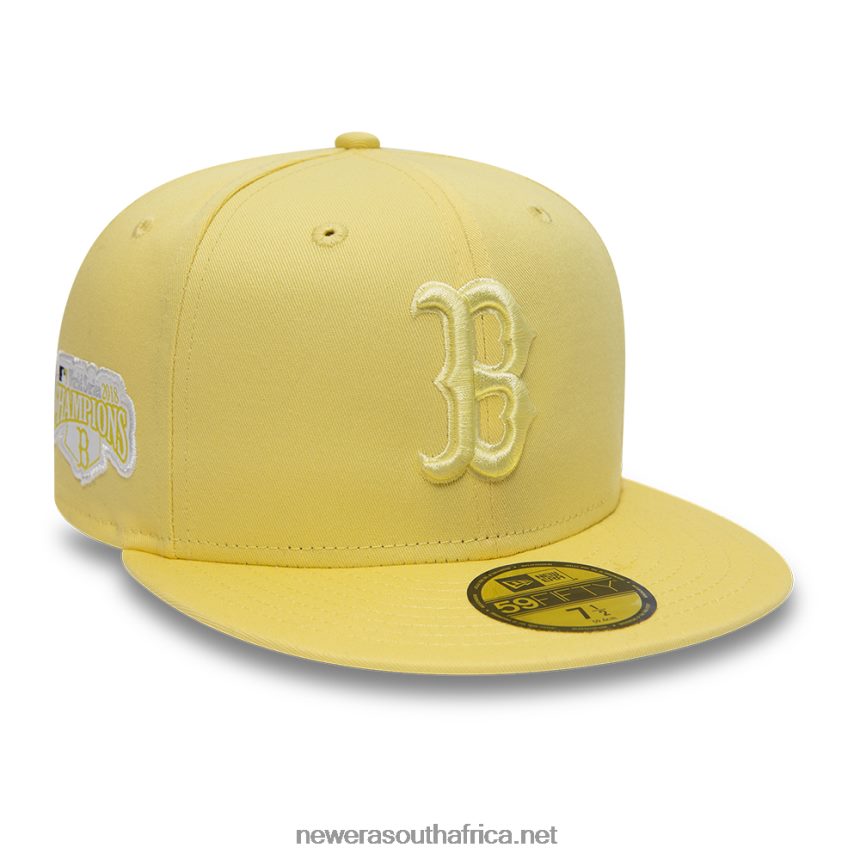 Boston Red Sox World Series Tonal Yellow 59FIFTY Fitted Cap New Era TRBRBN1377