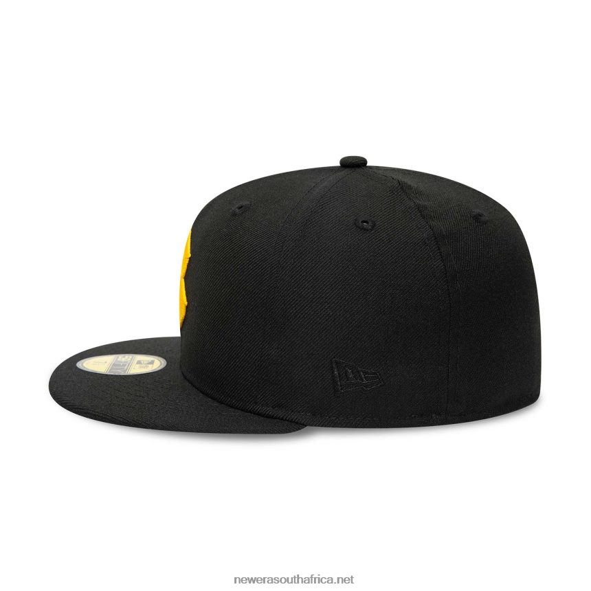 Bradenton Marauders MiLB Black and Yellow 59FIFTY Fitted Cap New Era TRBRBN211