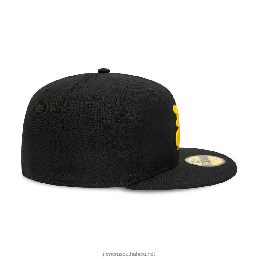 Bradenton Marauders MiLB Black and Yellow 59FIFTY Fitted Cap New Era TRBRBN211