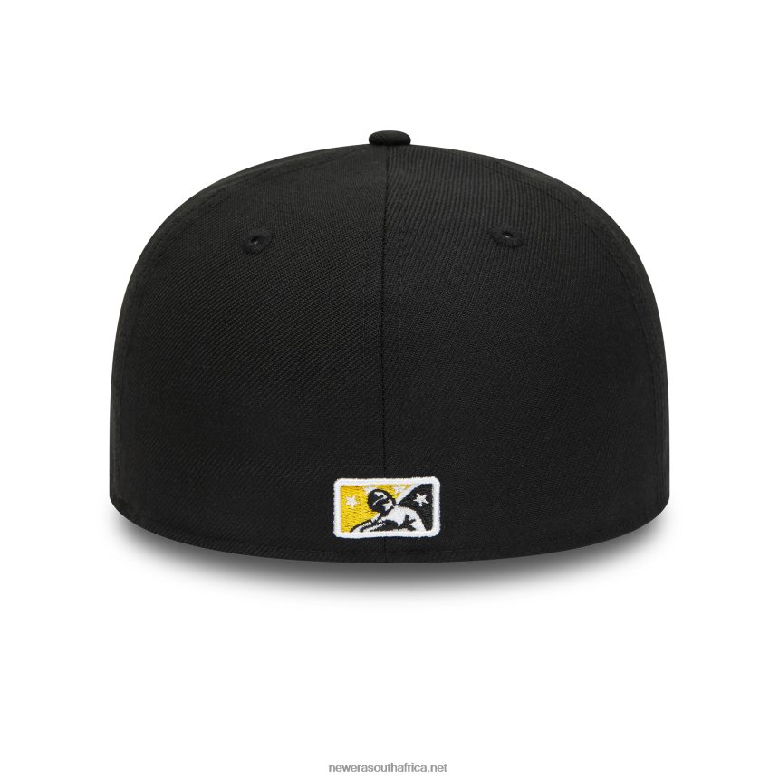 Bradenton Marauders MiLB Black and Yellow 59FIFTY Fitted Cap New Era TRBRBN211
