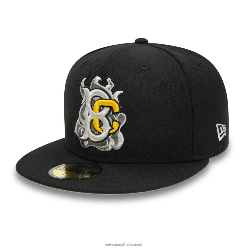 Brooklyn Cyclones MiLB Black and Grey 59FIFTY Fitted Cap New Era TRBRBN149