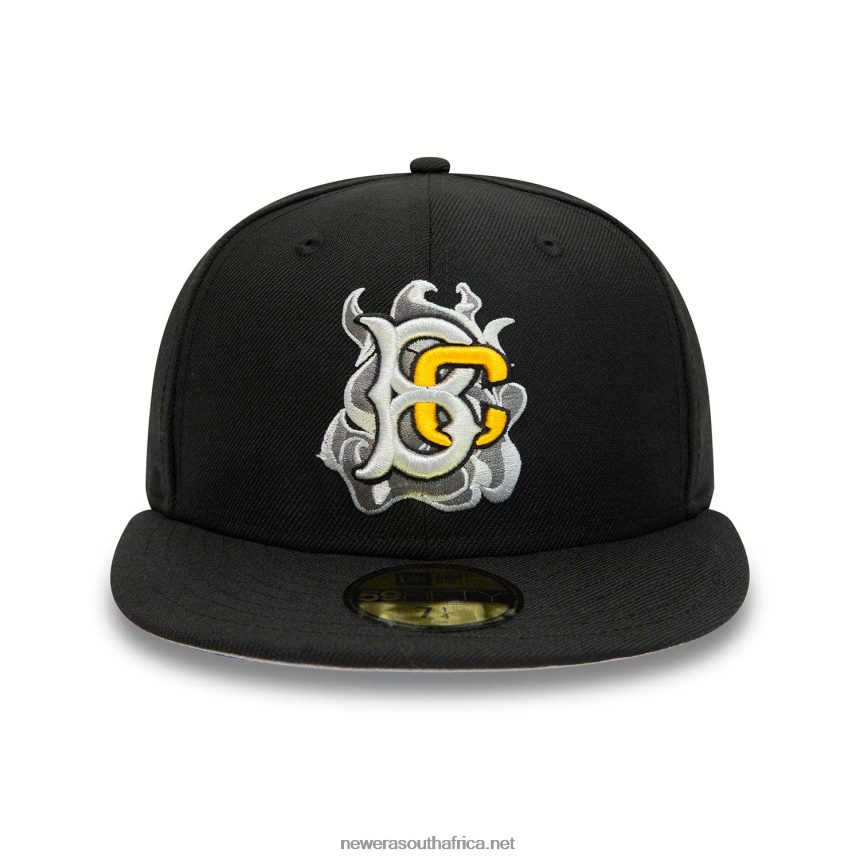 Brooklyn Cyclones MiLB Black and Grey 59FIFTY Fitted Cap New Era TRBRBN149