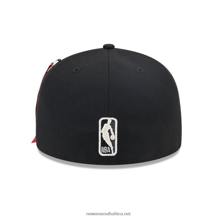 Brooklyn Nets Alpha Industries X NBA Black 59FIFTY Fitted Cap New Era TRBRBN976