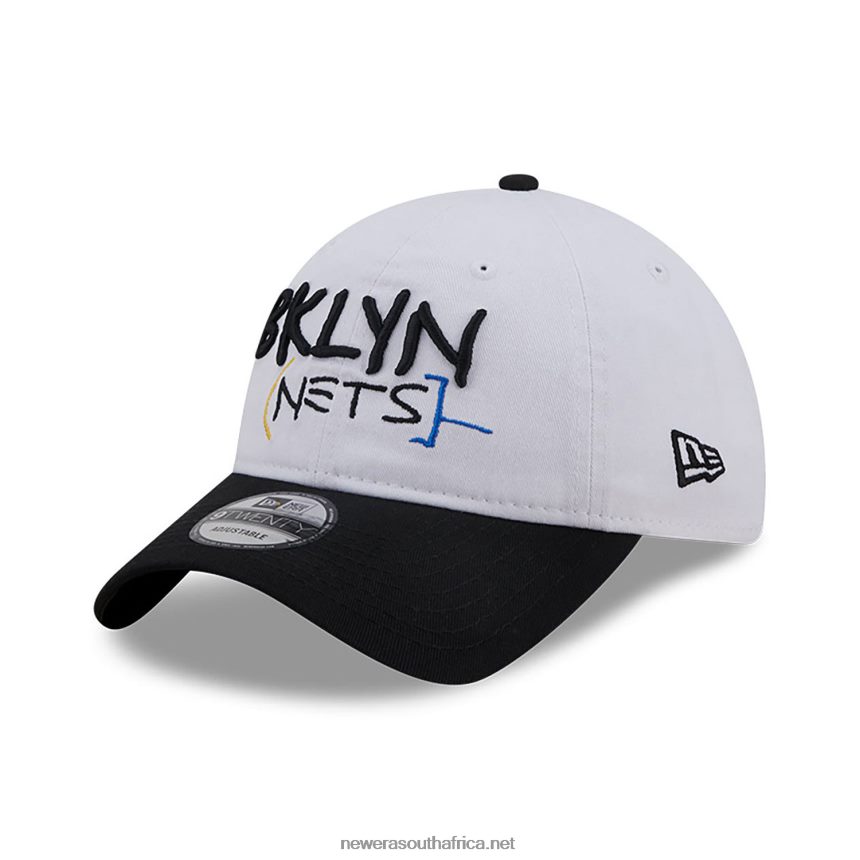 Brooklyn Nets Authentics City Edition White 9TWENTY Adjustable Cap New Era TRBRBN2274