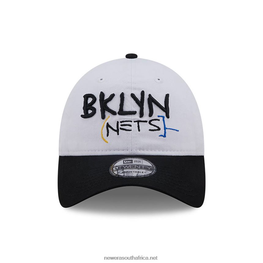 Brooklyn Nets Authentics City Edition White 9TWENTY Adjustable Cap New Era TRBRBN2274