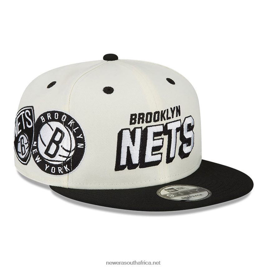 Brooklyn Nets Awake White 9FIFTY Snapback Cap New Era TRBRBN2127