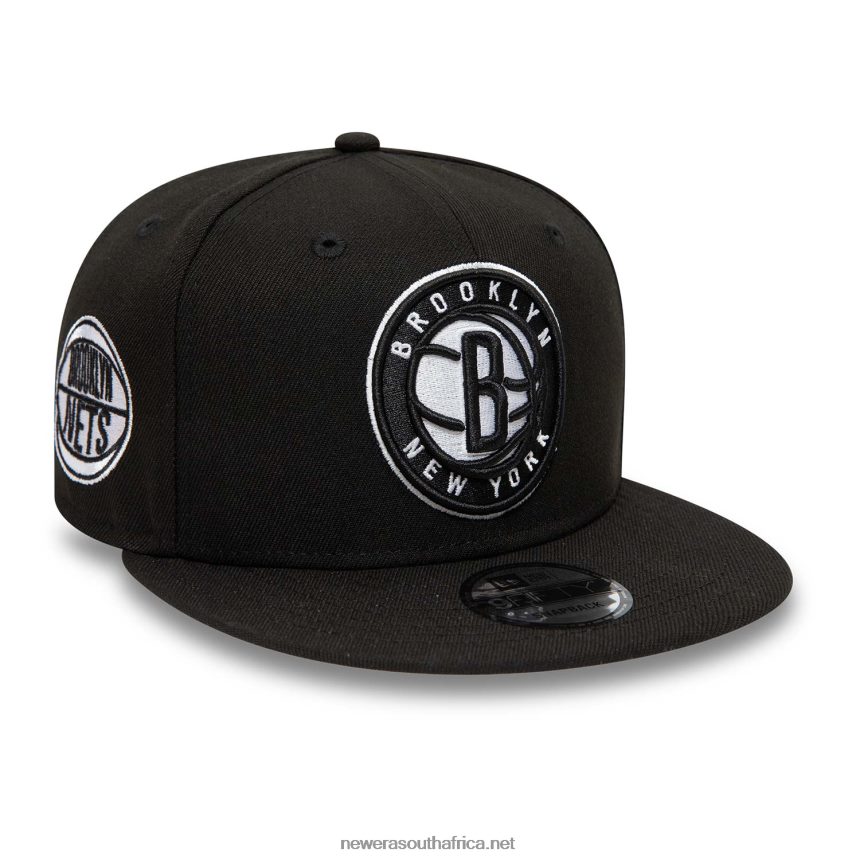 Brooklyn Nets Black 9FIFTY Snapback Cap New Era TRBRBN2035
