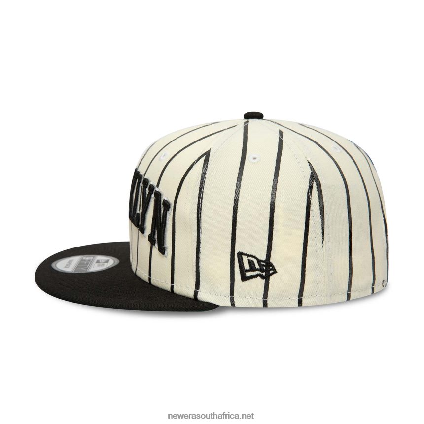 Brooklyn Nets City Arch White 9FIFTY Snapback Cap New Era TRBRBN2140