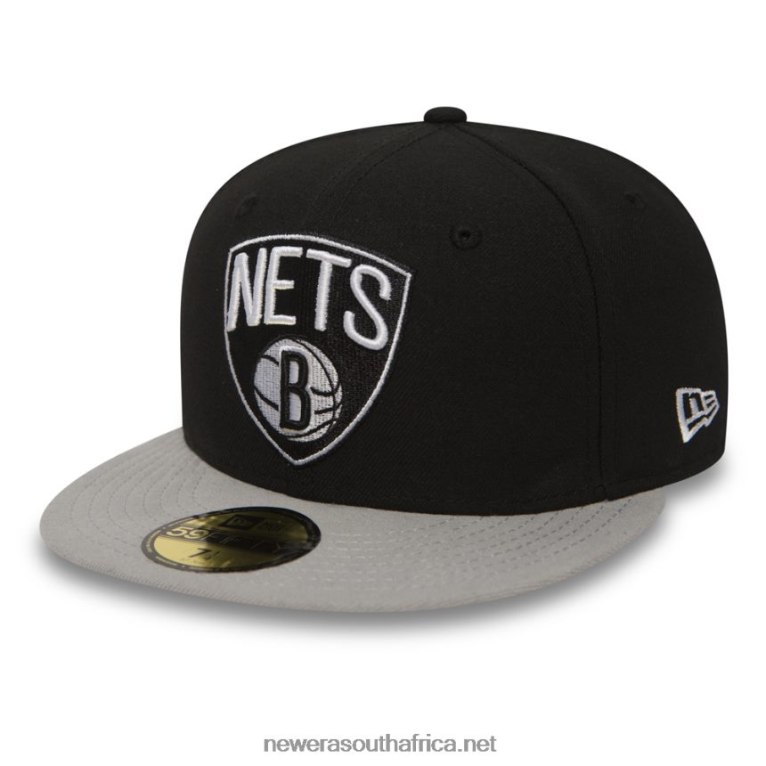 Brooklyn Nets Essential Black 59FIFTY Cap New Era TRBRBN1213