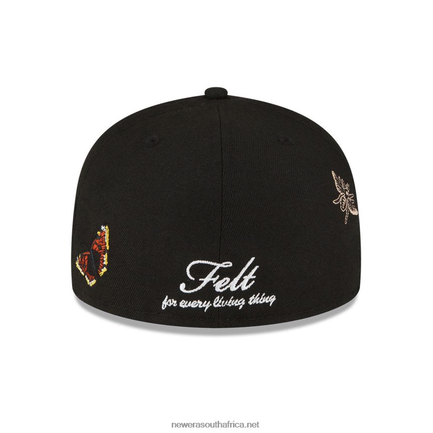 Brooklyn Nets Felt x NBA Black 59FIFTY Fitted Cap New Era TRBRBN1405