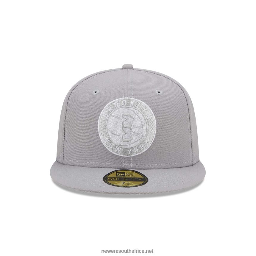 Brooklyn Nets Light Fantasy Grey 59FIFTY Fitted Cap New Era TRBRBN1336