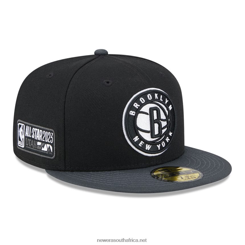 Brooklyn Nets NBA All Star Game Black 59FIFTY Fitted Cap New Era TRBRBN324
