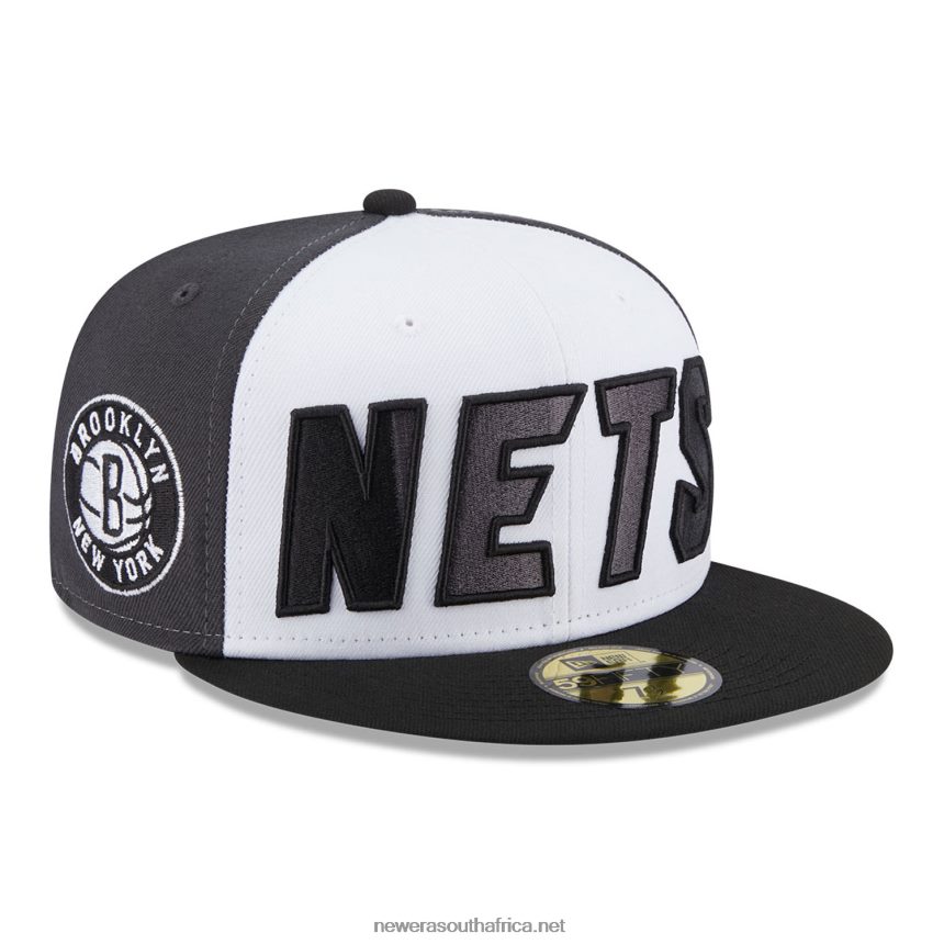 Brooklyn Nets NBA Back Half Black 59FIFTY Fitted Cap New Era TRBRBN509