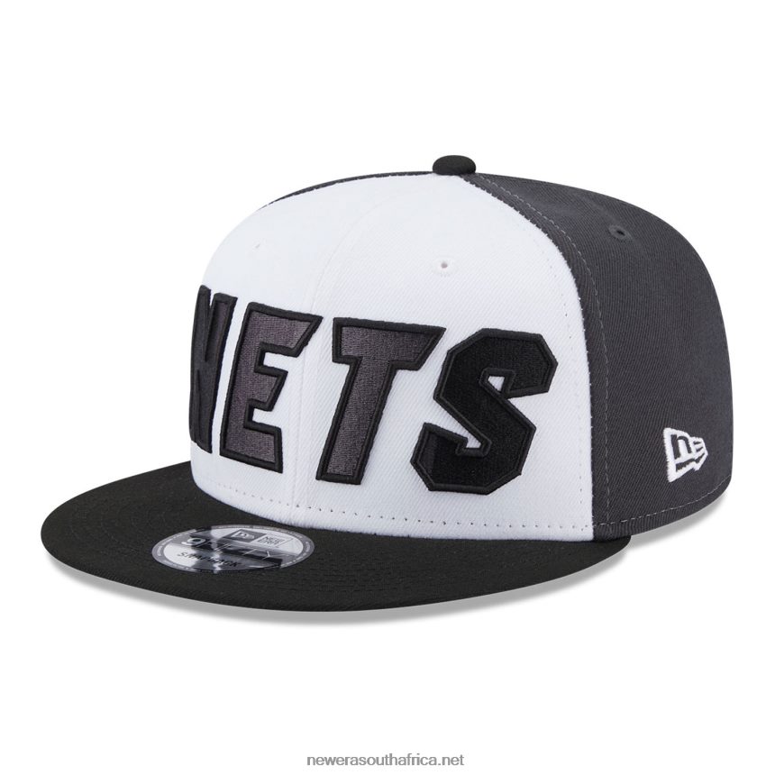 Brooklyn Nets NBA Back Half Black 9FIFTY Snapback Cap New Era TRBRBN2022
